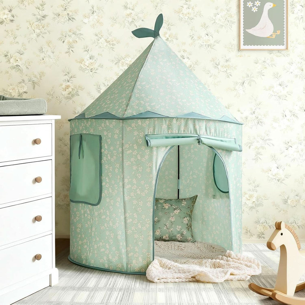 Green Kids Portable Indoor Multifunctional Play Tent-3