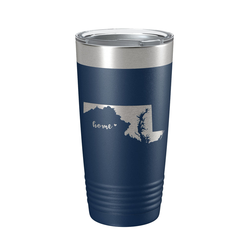 Maryland Tumbler Home State Travel Mug Insulated Laser Engraved Map Coffee Cup 20 oz-2