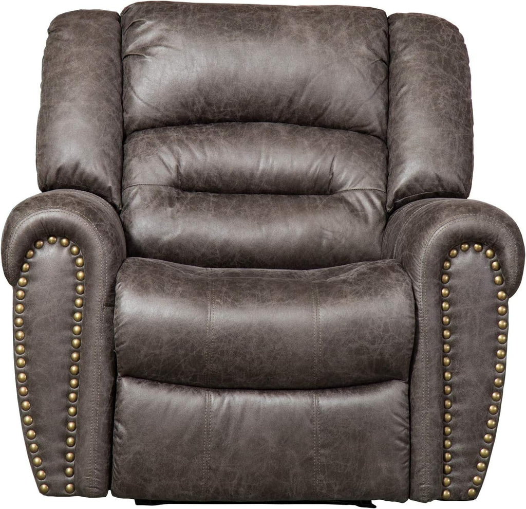 Electric Recliner Chair Smoky Gray With USB Port Theater