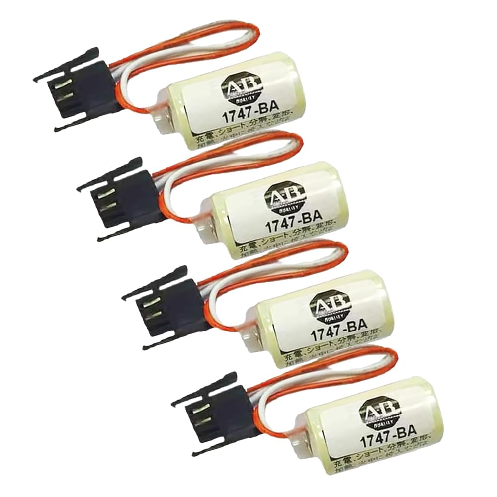 4-Pack 1747-BA Battery Allen Bradley Replace for 1769-BA Battery CR14250SE 3V Lithium Battery