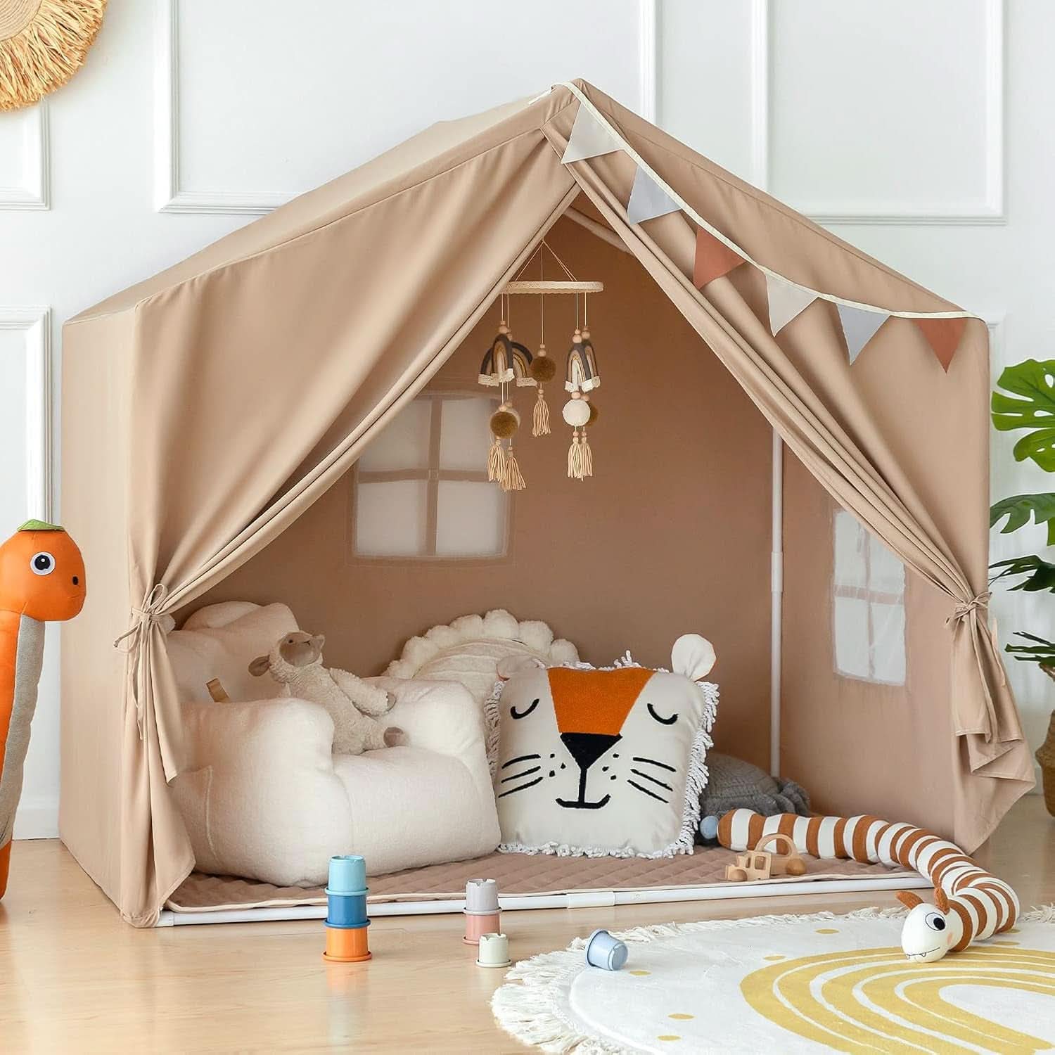 Children Indoor Playtime Tent 52Inch Castle Playhouse-1