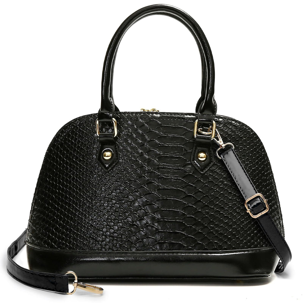 MYHOZEE Crossbody Purses for Women Leather Dome Satchel Bags Top Handle Shoulder Purse Ladies Handbags