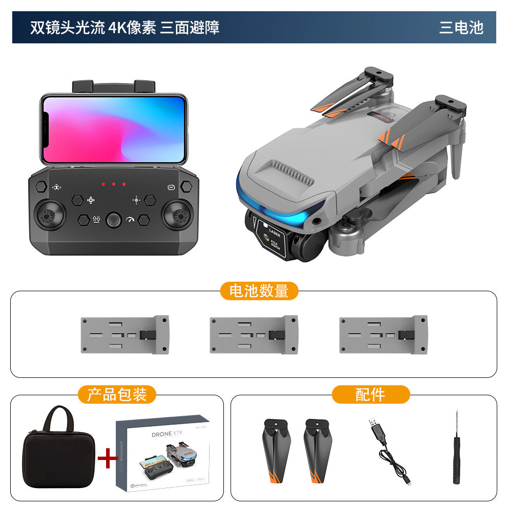 XT9 HD Dual Camera Drone with Optical Flow Stabilization