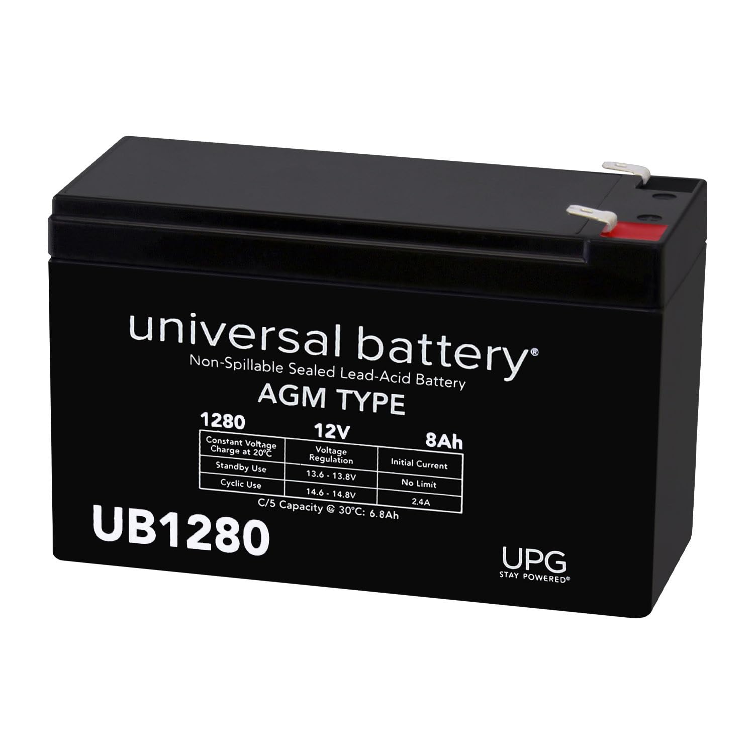 UB1280 12V 8AH SLA Battery Replacement for APC UPS - RBC12 Battery