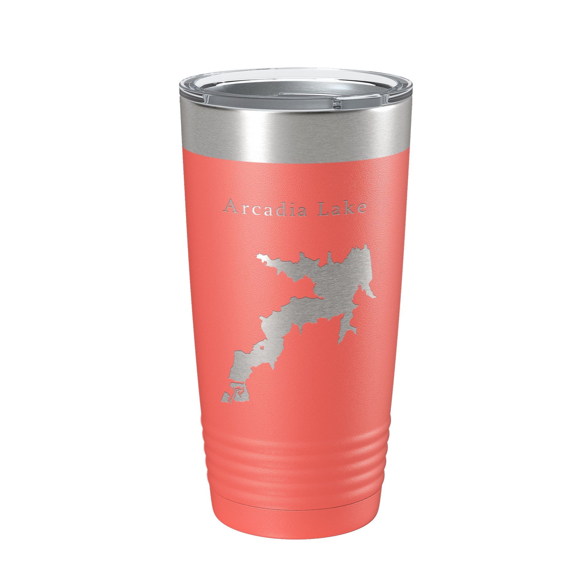 Arcadia Lake Map Tumbler Travel Mug Insulated Laser Engraved Coffee Cup Oklahoma 20 oz-20