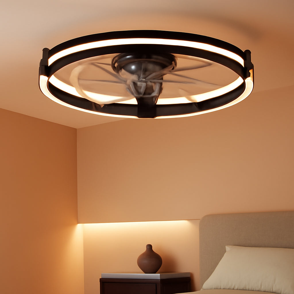 Twenty Inch RGB Ceiling Fan With Remote Dimmable LED-0