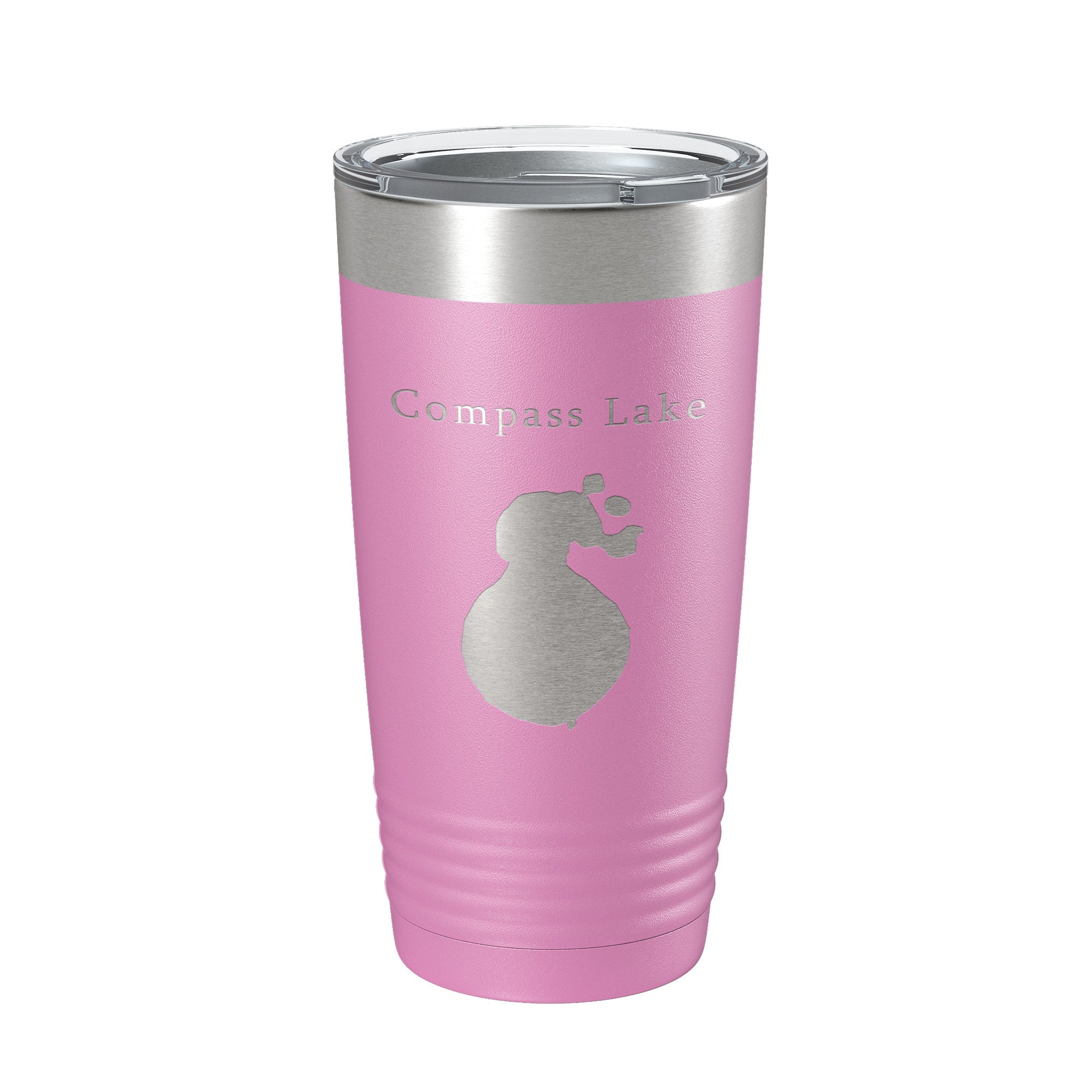 Compass Lake Map Tumbler Travel Mug Insulated Laser Engraved Coffee Cup Florida 20 oz-14