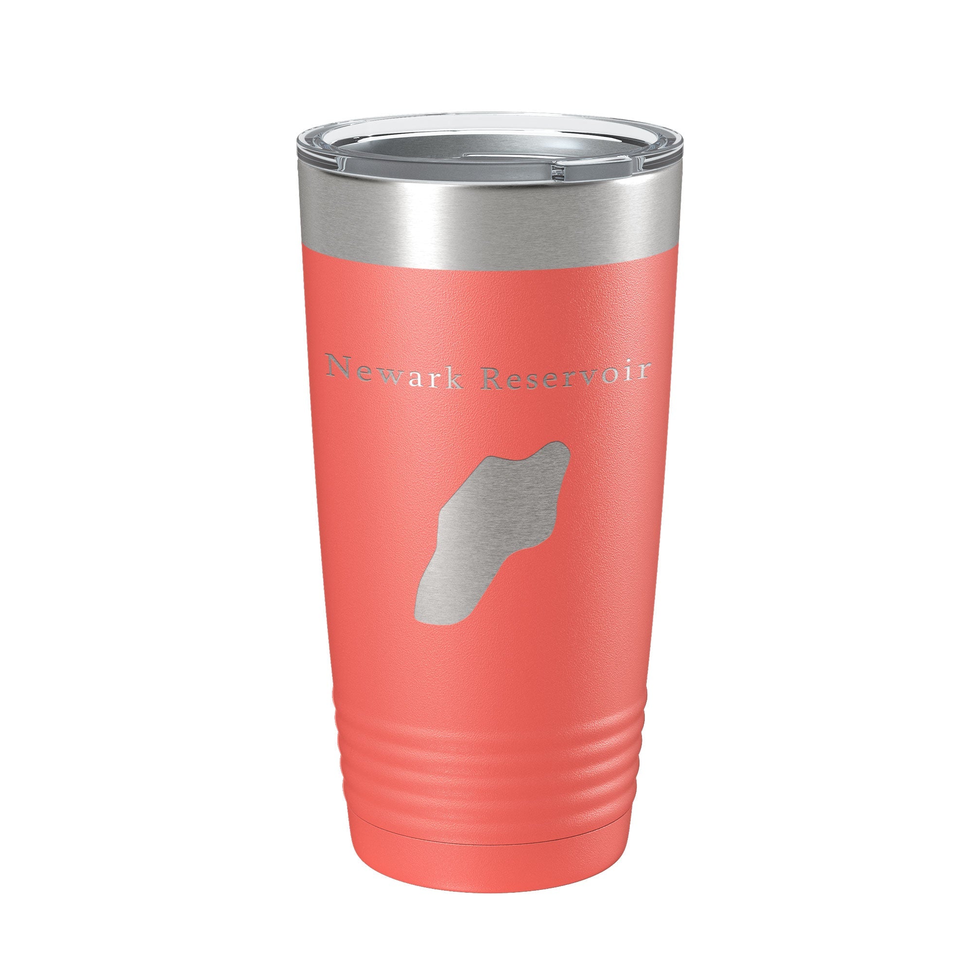 Newark Reservoir Tumbler Lake Map Travel Mug Insulated Laser Engraved Coffee Cup Delaware 20 oz-20
