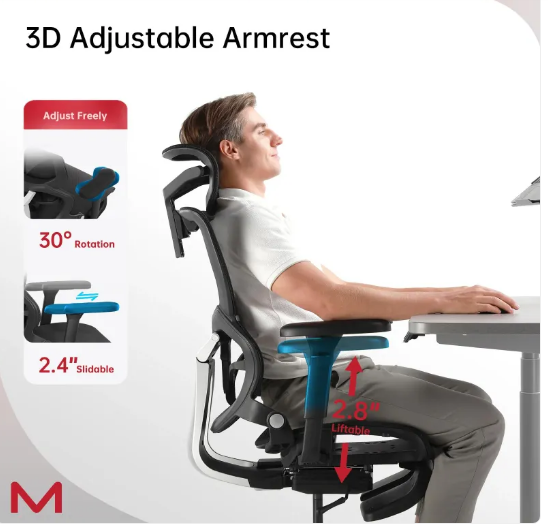 Ergonomic Office Chair With Footrest