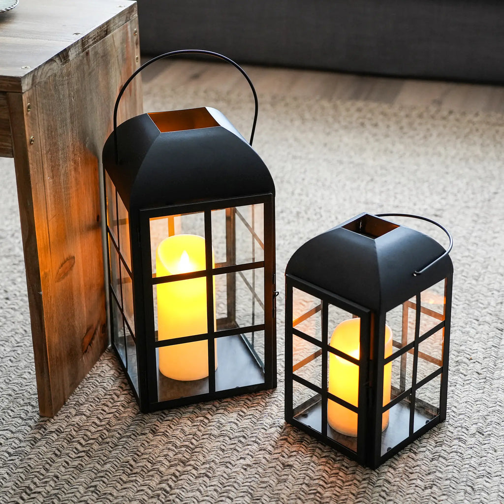 Set of 2 10.5&14''H Decorative Candle Lanterns-4