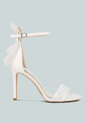 Delancy Bow Detail Lace Stiletto Sandals-0