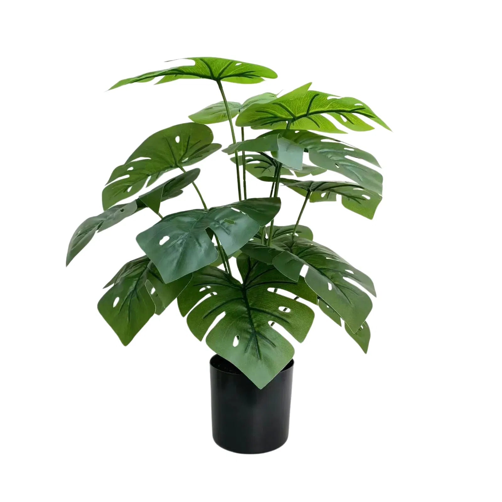 Split Philodendron Monstera Artificial Topiary Set of 8 20in-2