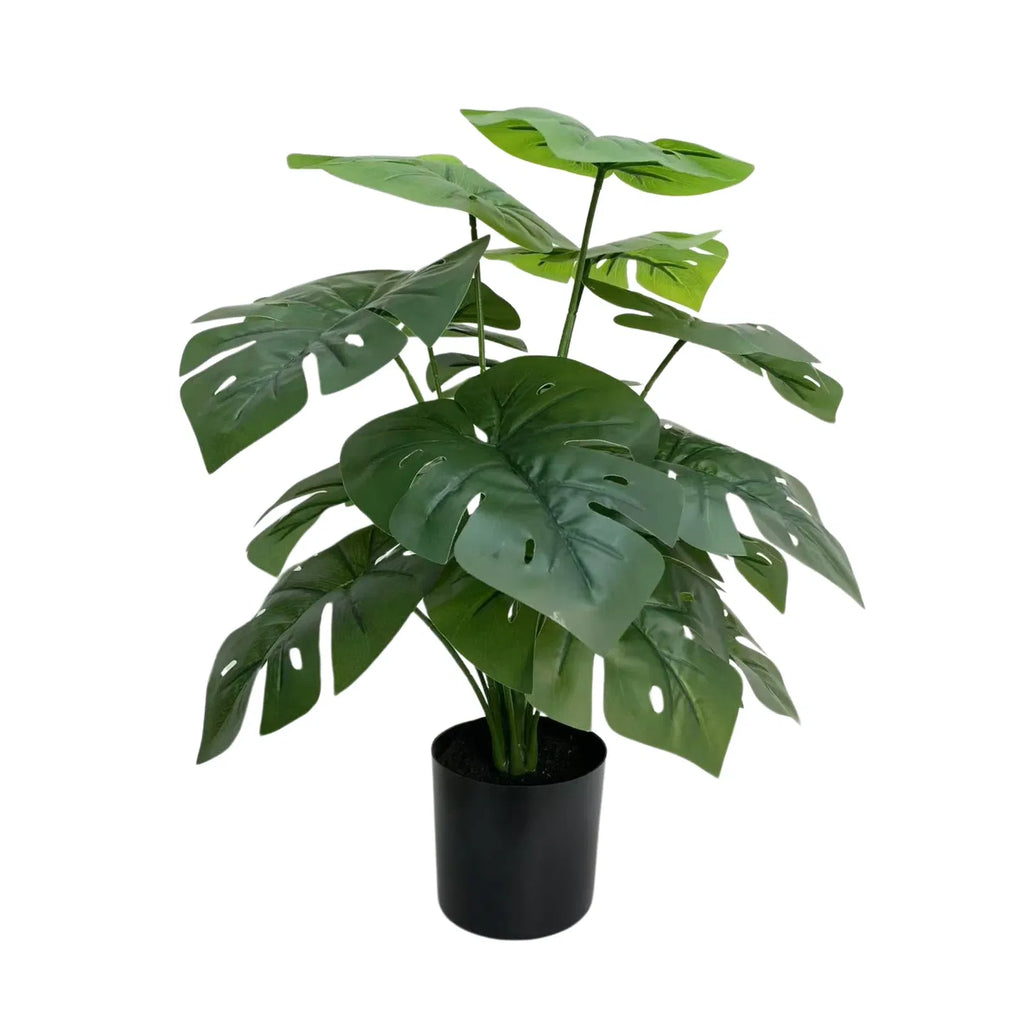 Split Philodendron Monstera Artificial Topiary Set of 8 20in-3