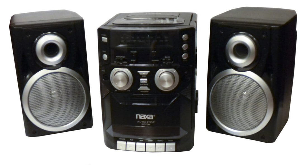Naxa Portable CD Player with AM/FM Stereo Radio Cassette Player/Recorder-1