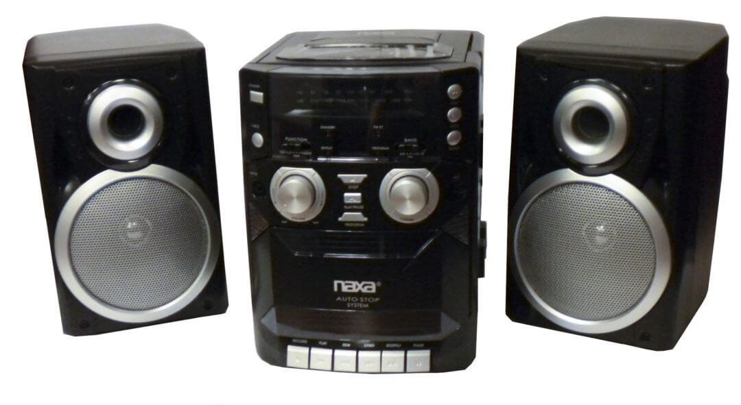 Naxa Portable CD Player with AM/FM Stereo Radio Cassette Player/Recorder-1