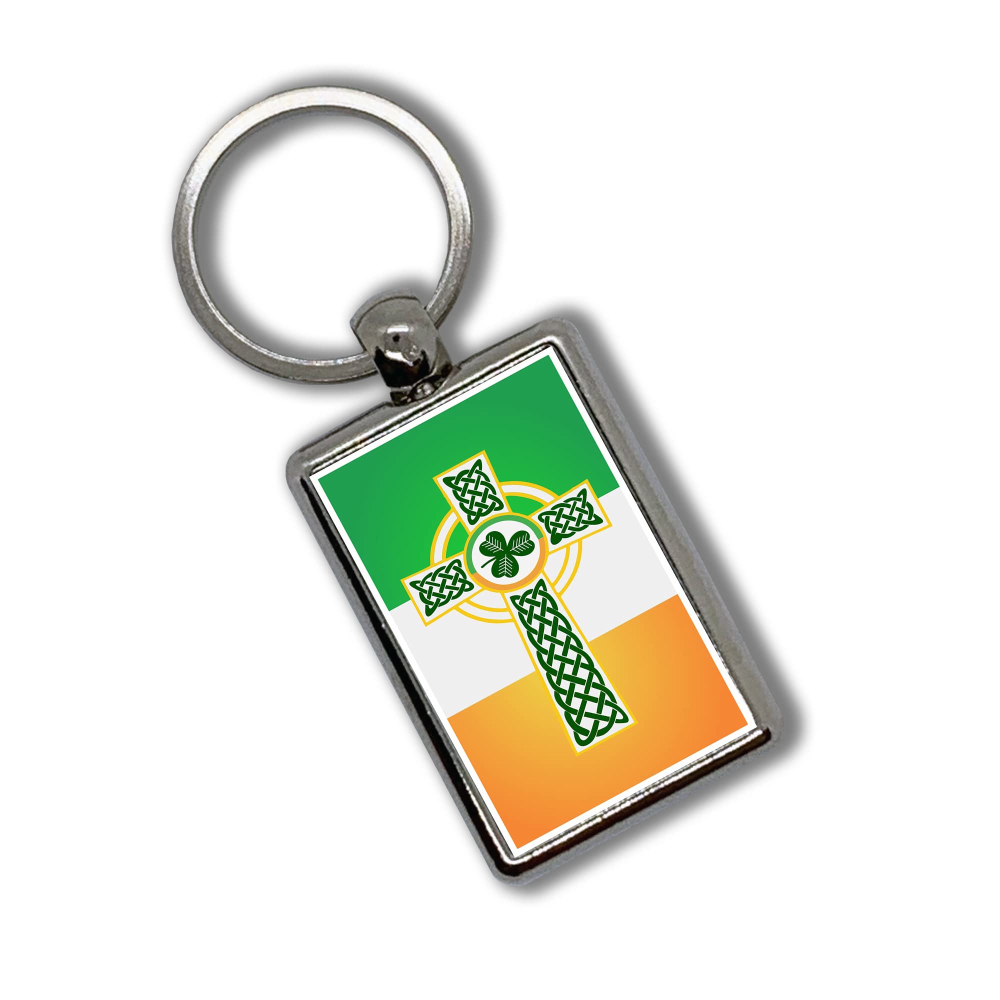 Apedes Irish Celtic Crest Keychain Metallic Key Chain Keyring (Irish Celtic Crest)