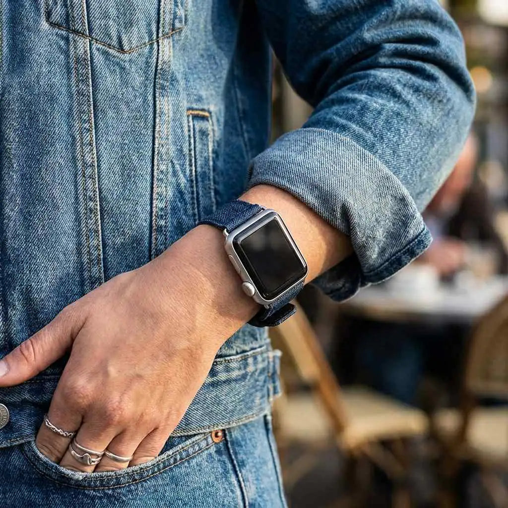 Denim Leather Strap-3
