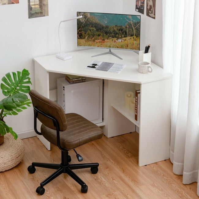 Triangle Corner Computer Desk