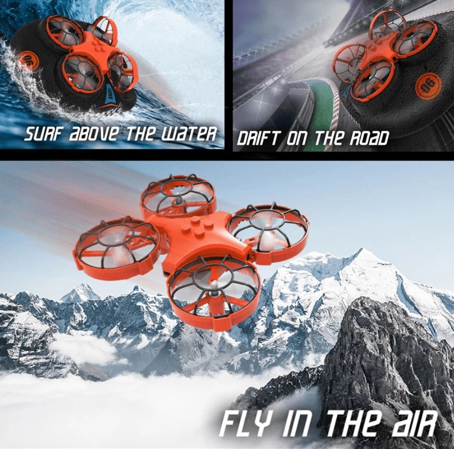 A150 Upgraded Mini Drone with RC Car and Hovercraft