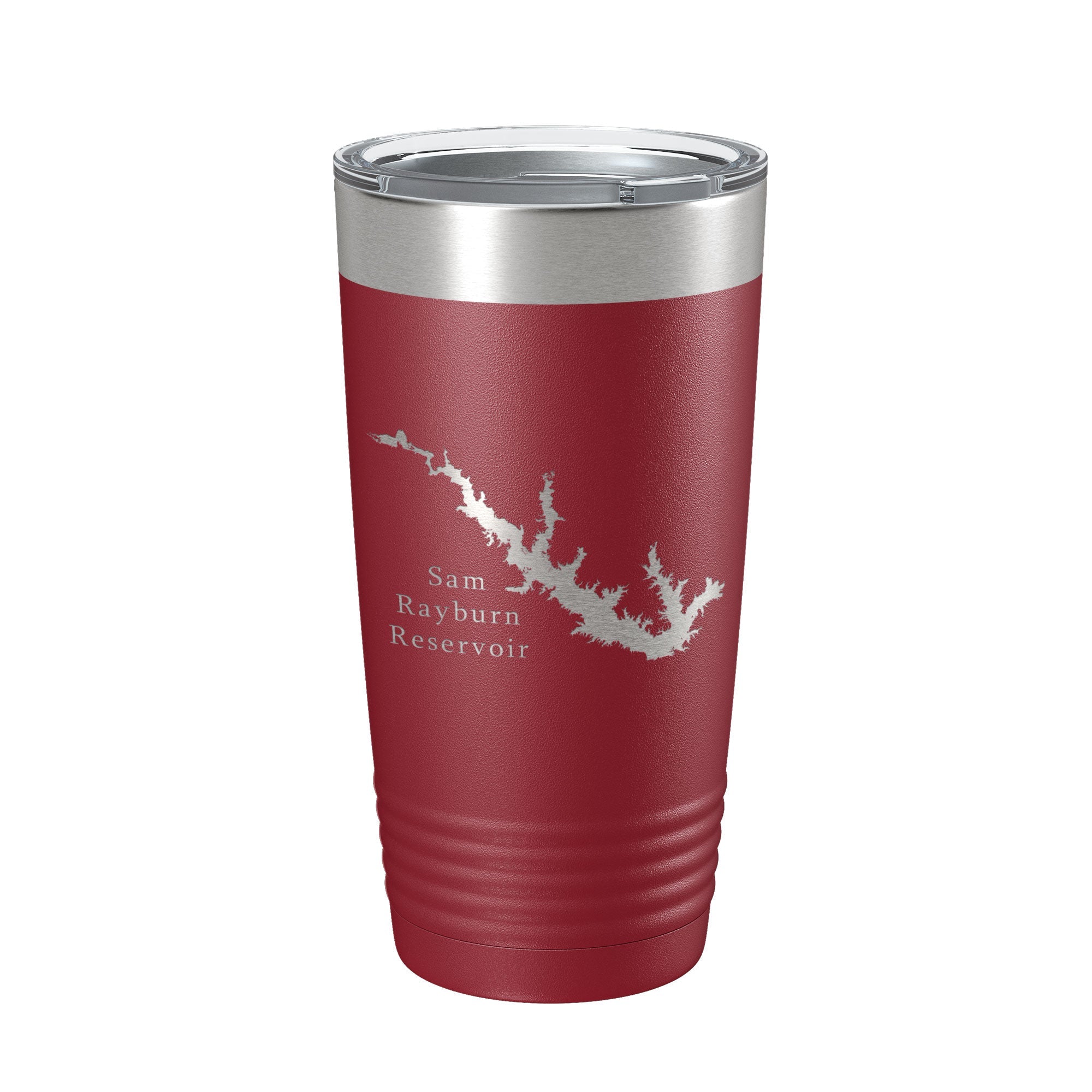 Sam Rayburn Reservoir Tumbler Lake Map Travel Mug Insulated Laser Engraved Coffee Cup Texas 20 oz-18