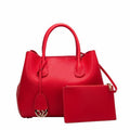 Genuine Leather Ladies Handbag with Lychee Pattern
