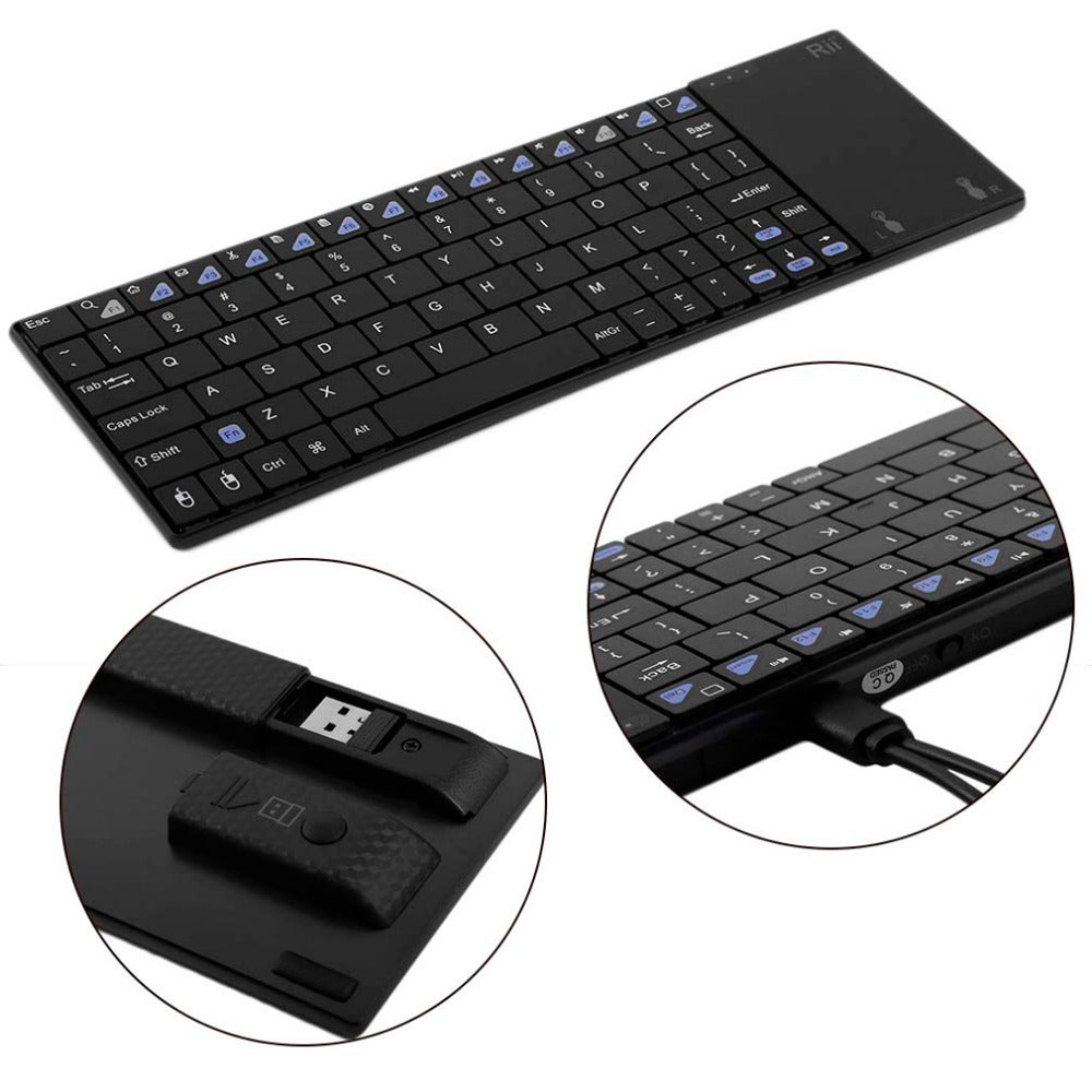 Rii K12 2.4G Mini Multimedia Wireless Keyboard & Mouse