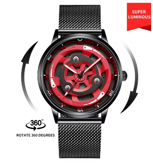 Waterproof Engine Clutch Rotary Watch