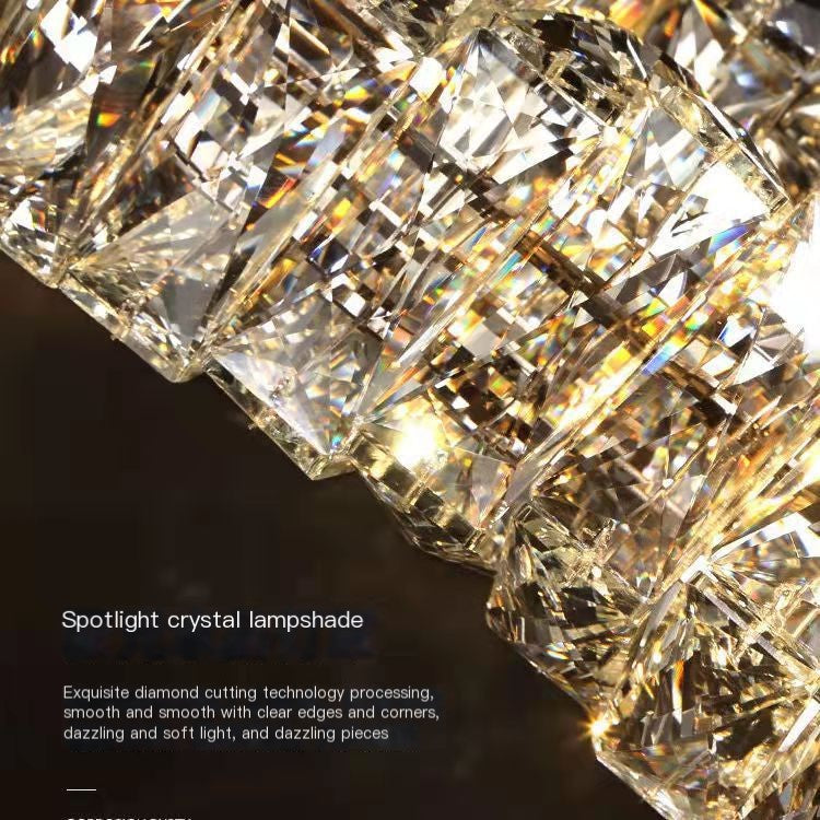 Postmodern Crystal Wall Lamp for Living Room and Bedroom