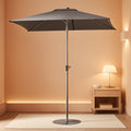Rectangular Outdoor Patio Umbrella Six Point Six By Ten Feet Tilt-0