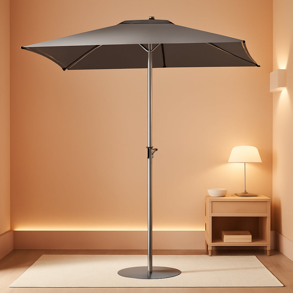 Rectangular Outdoor Patio Umbrella Six Point Six By Ten Feet Tilt-0