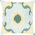 Eumemmerring Yellow Green Abstract Accent Pillow - Clearance-0