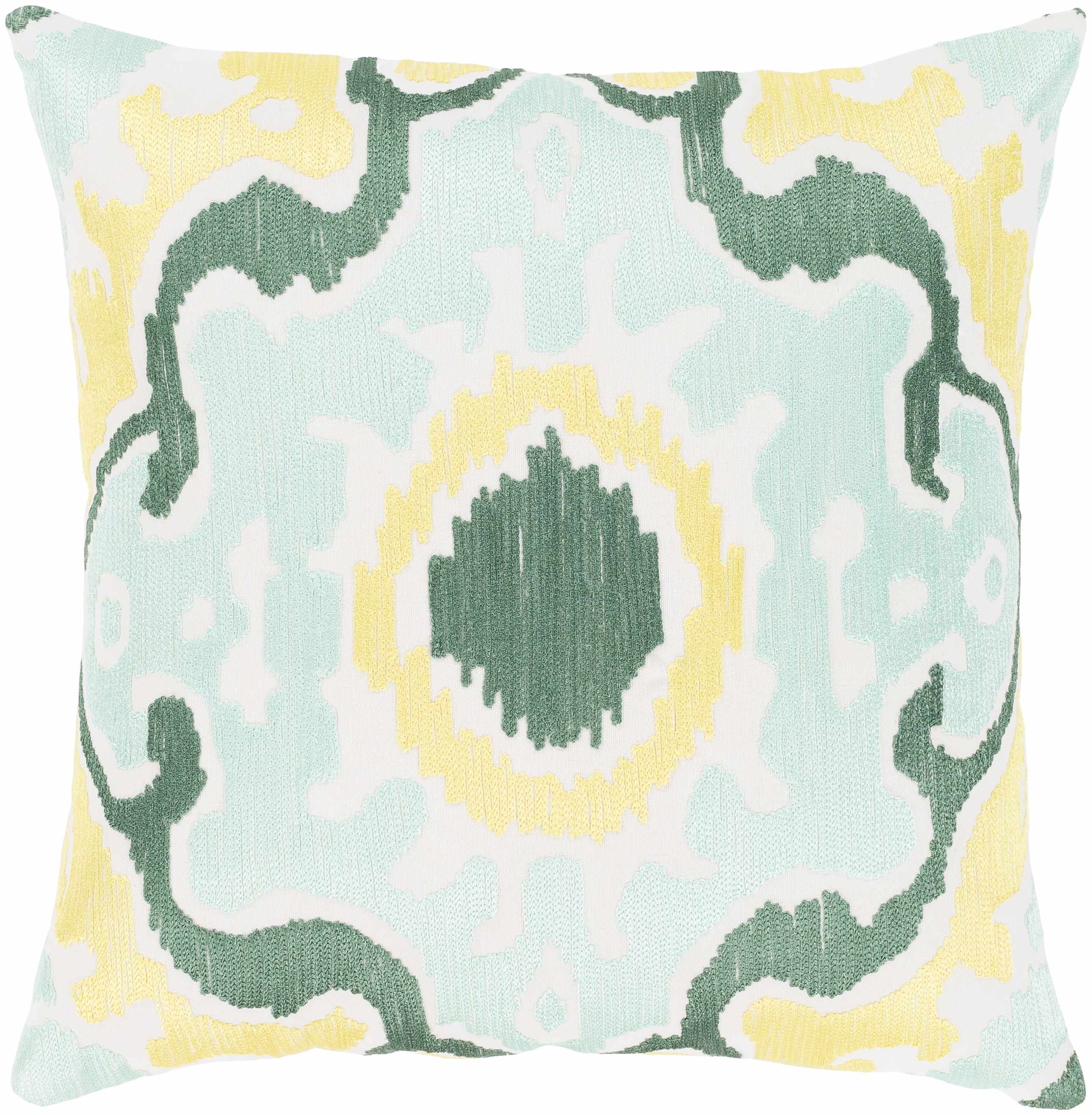 Eumemmerring Yellow Green Abstract Accent Pillow - Clearance-0