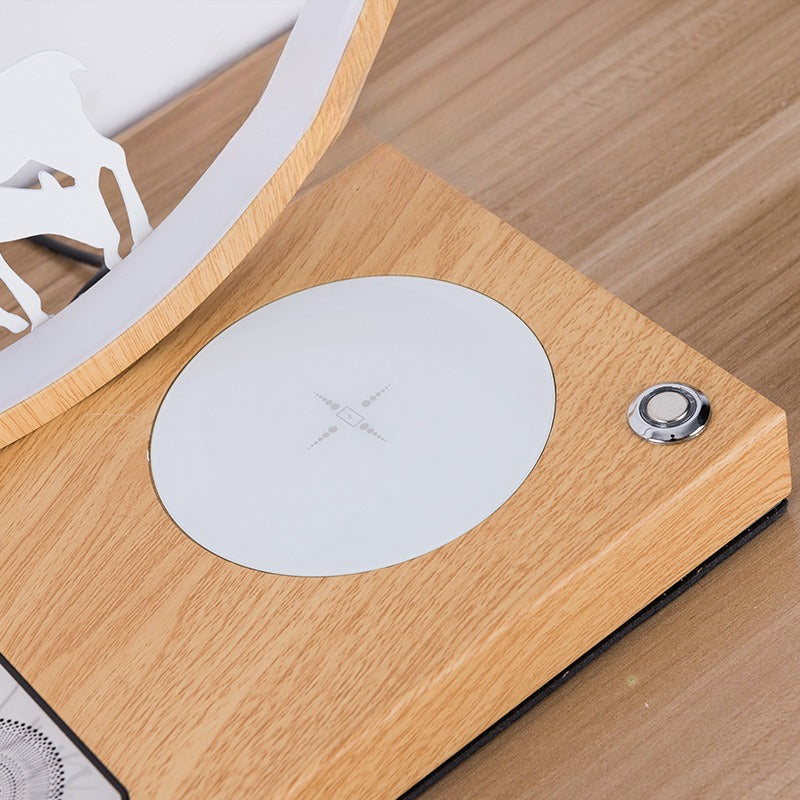 3-in-1 LED Bedside Desk Lamp with 15W Fast Wireless Charger & Speaker, Stepless Dimmable-2