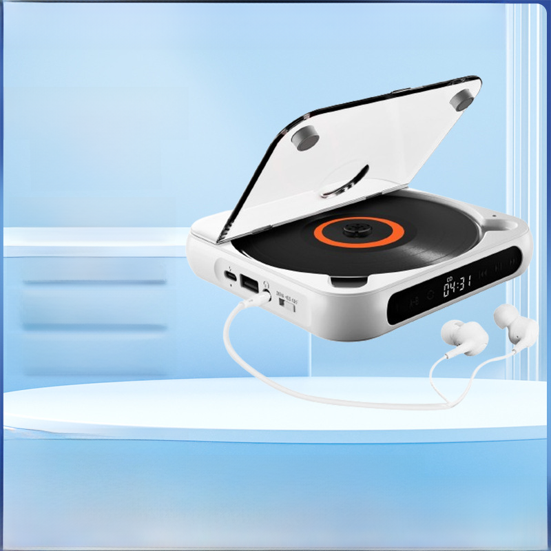 Bluetooth CD Player - Portable Mini Speaker for English Listening