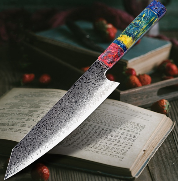 Chef's Knife and Steel Cutlery Set