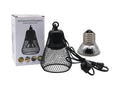 Lucky Farm Heating Lampshade Reptile Anti-Scald Heater Guard with 25W UVA+UVB Heating Lamps for Terrarium Chameleon Lizards Snakes