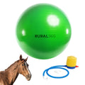 Rural365 | Large Horse Ball Toy in Green 40” Inch Ball Anti-Burst Giant Horse Ball – Horse Soccer Ball Pump Included