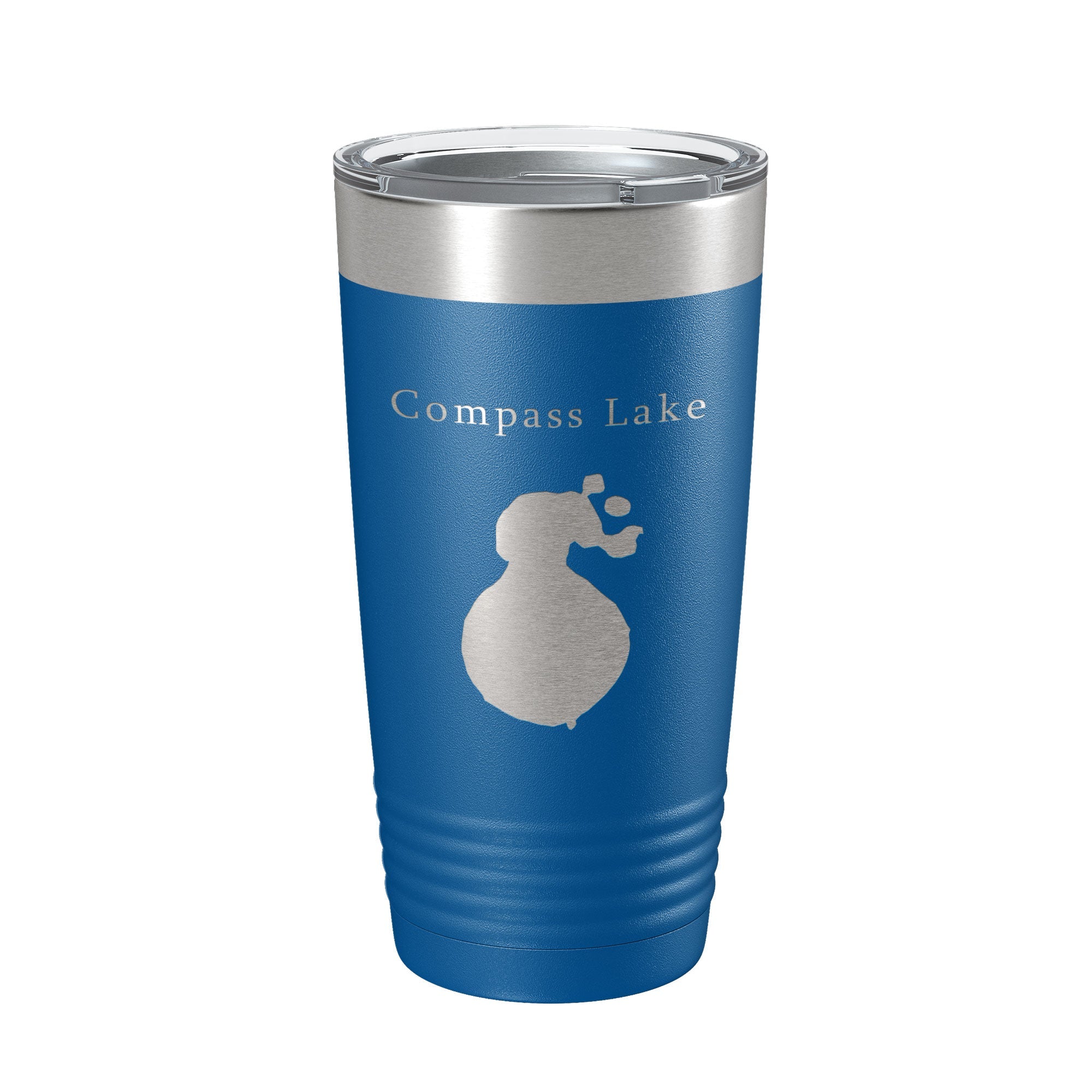 Compass Lake Map Tumbler Travel Mug Insulated Laser Engraved Coffee Cup Florida 20 oz-6