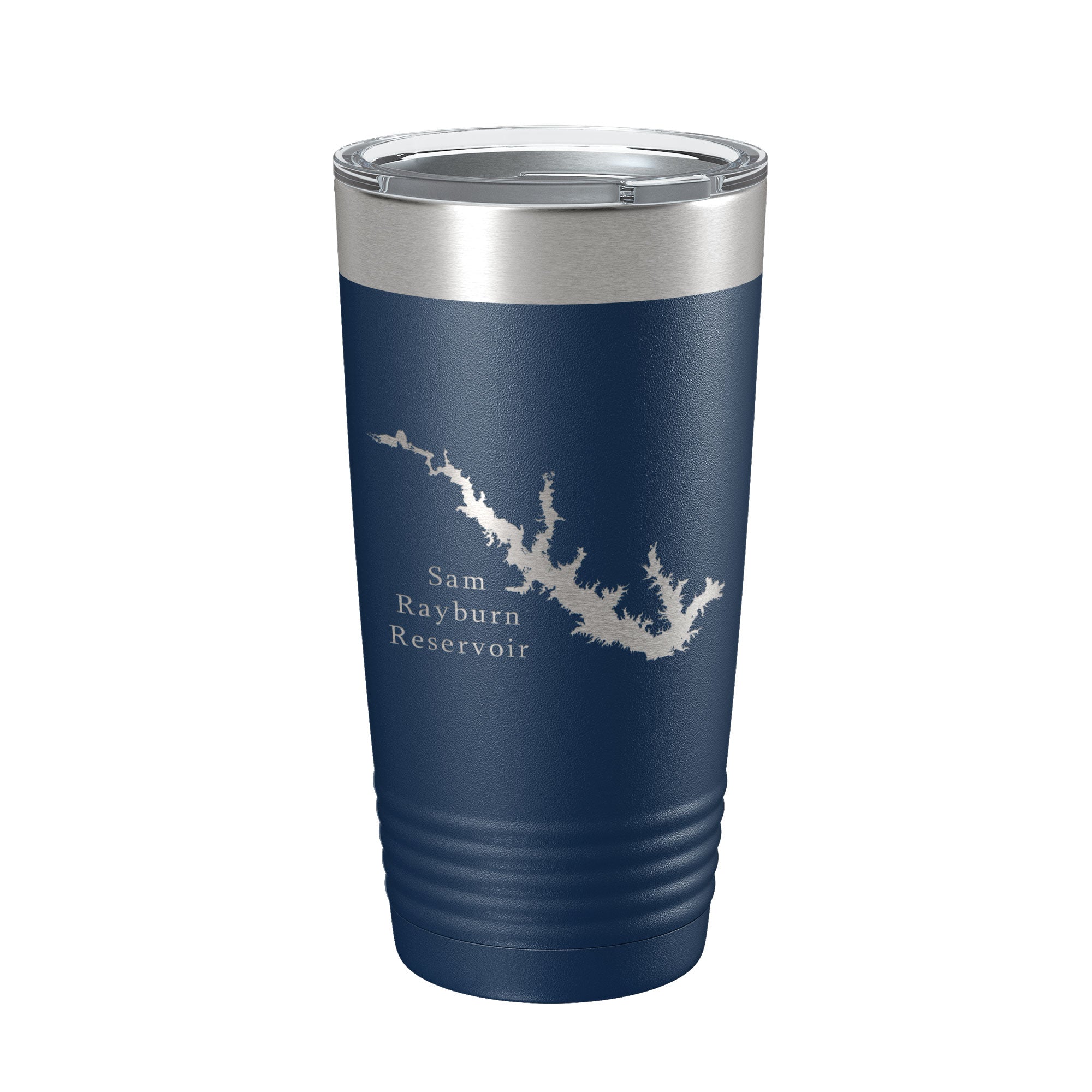 Sam Rayburn Reservoir Tumbler Lake Map Travel Mug Insulated Laser Engraved Coffee Cup Texas 20 oz-8