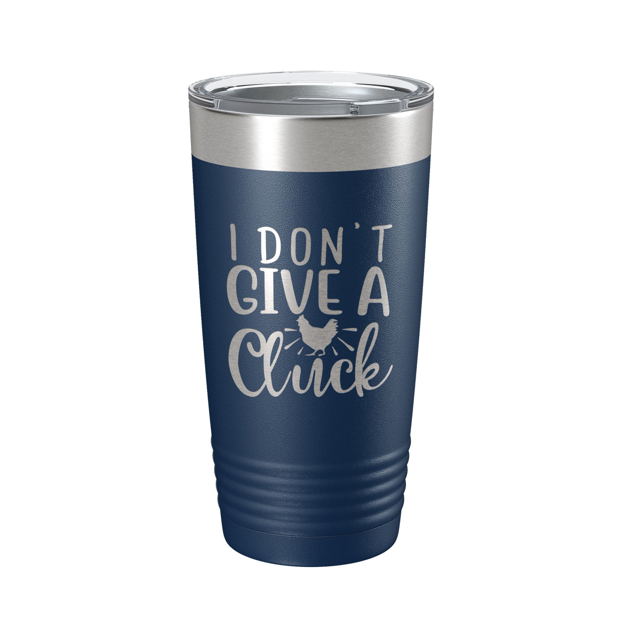 I Don't Give A Cluck Tumbler Funny Chicken Travel Mug Gift Insulated Laser Engraved Coffee Cup 20 oz-2