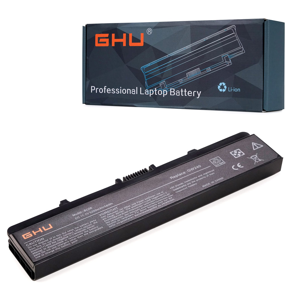 GHU Premium 58Wh Compatible with Dell Inspiring 1545 Battery Dell Battery Module Type X284G Dell Laptop Battery X284G RN873 Dell Battery for Long-Lasting Power GW240 1525 Recharges Over 500 Times