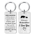Jzxwan Daughter Gifts Keychain I Love You Daughter Christmas Key Chain Proud of Daughter Birthday Gifts Mothers Day Christmas Key Chain Daughter Xmas Present