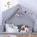 Oversized Gray Indoor Playhouse Tent With Illumination-0