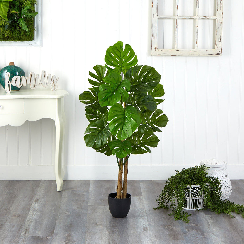 Artificial Monstera Tree UV Resistant (Indoor/Outdoor) 4’-2