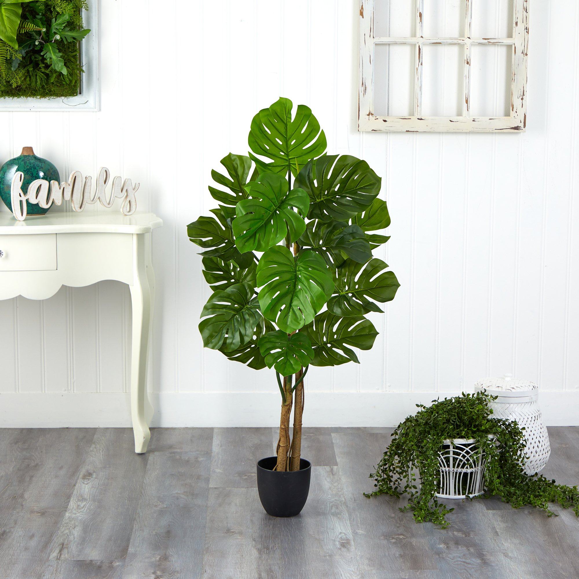 Artificial Monstera Tree UV Resistant (Indoor/Outdoor) 4’-2