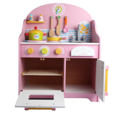 Japanese Kitchen Toy Set - Wooden Cooking & Fruit Cutting