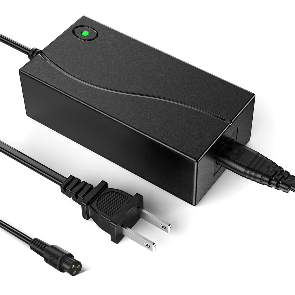 42V 2A Electric Scooter Charger for 36V Pocket Mod Lithium Battery Electric Scooter 8mm 3-Prong Connector