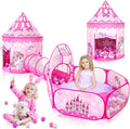 Pink Princess Playhouse Tent Ball Pit Multifunctional-0