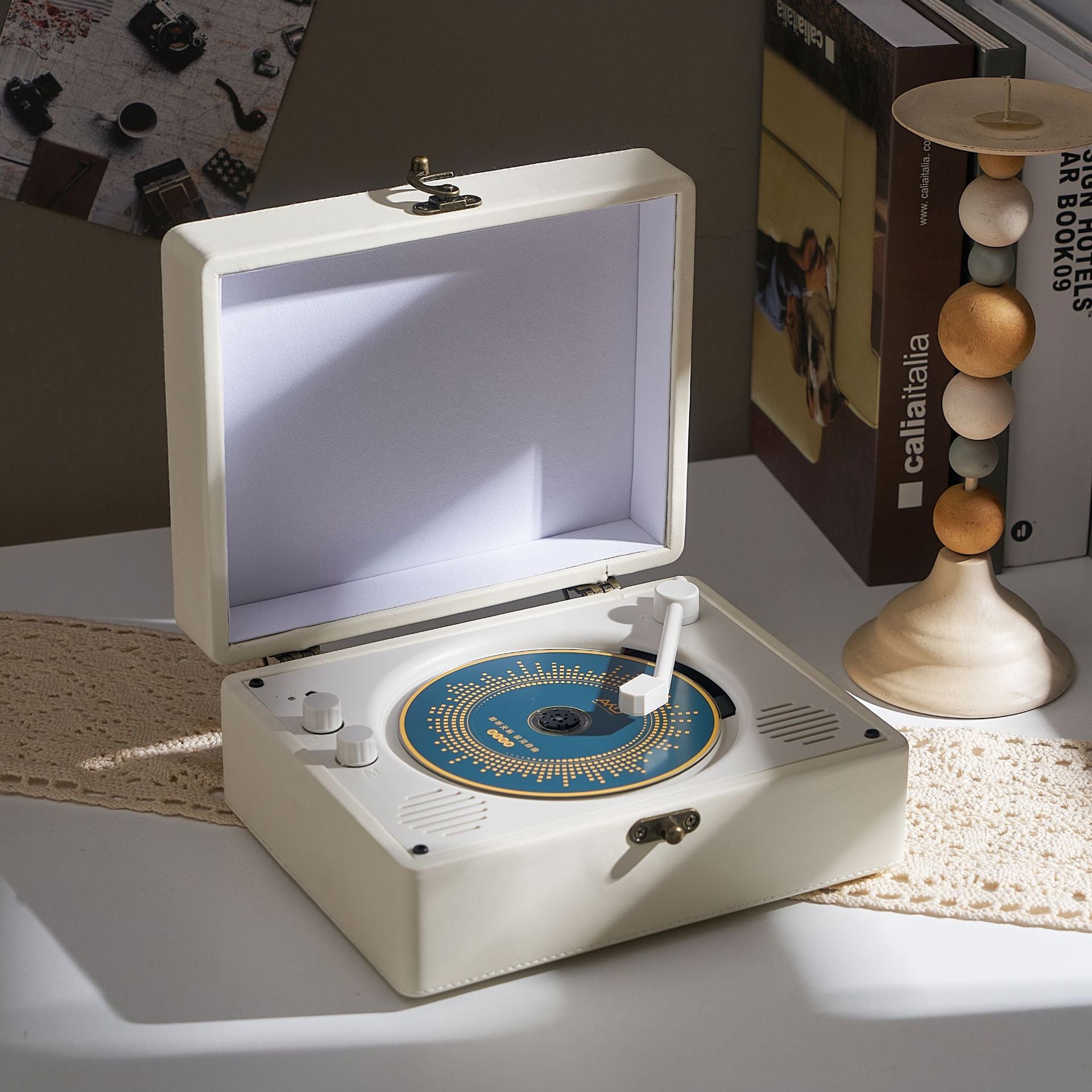 Mini CD Player with Bluetooth Speaker for Home Use