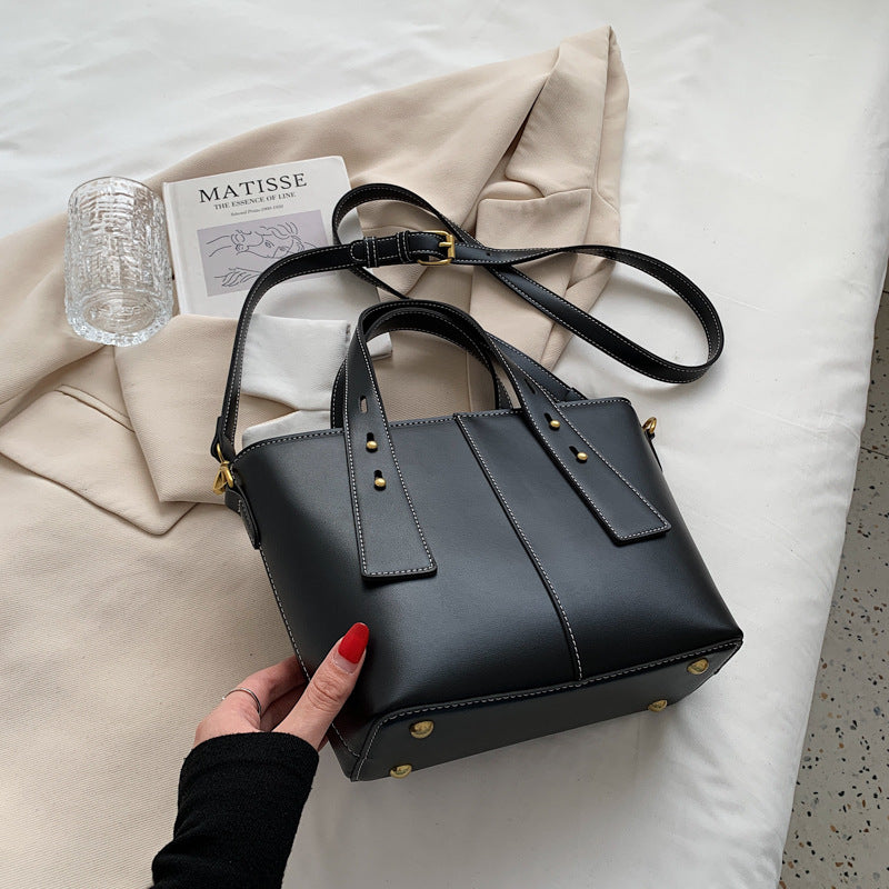 Retro Texture Commuter Handbag for Women